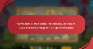 Gavekoder til ædelstene: Fællesskabsuddelinger, Sociale mediekampagner, Brugerinddragelse