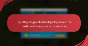 Ugentlige begivenhedsmilepælepræmier for hastighedsforøgelser og ressourcer
