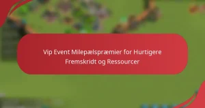 Vip Event Milepælspræmier for Hurtigere Fremskridt og Ressourcer